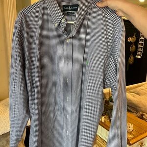 Ralph Lauren Men's Gingham Button Down Shirt